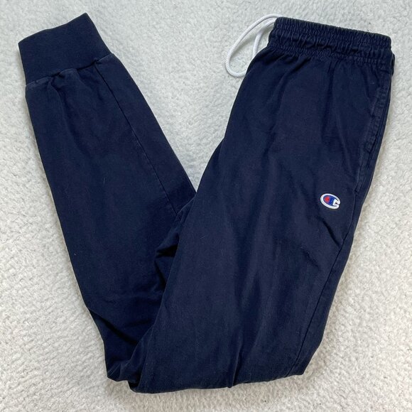 Champion Sweatpants Mens Medium Blue Jogging Pants Elastic Waist Legs 2 Pockets - Picture 1 of 13